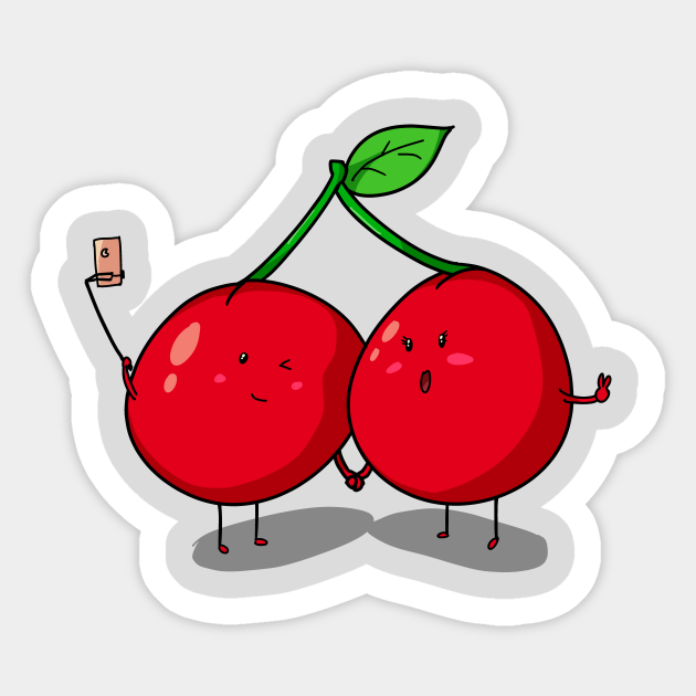 I Cherryish You Cherry Sticker TeePublic